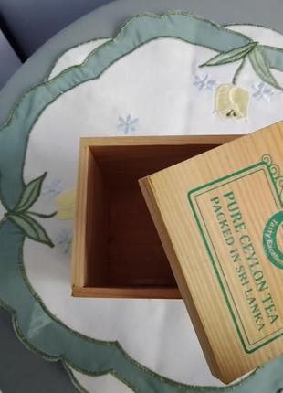 Деревянная коробка для чая green tea4 фото
