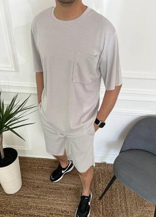 Чоловічій літній повсякденний спортивний костюм футболка і шорти