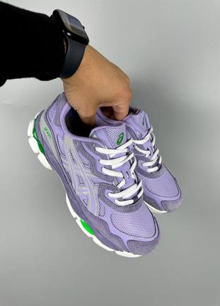 Кросівки asics gel-nyc purple1 фото