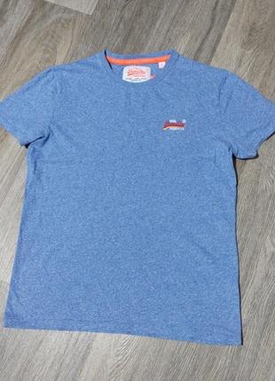 Мужская футболка / superdry / синяя футболка / мужская одежда / чоловіча синя футболка / чоловічий одяг /