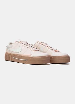 Кросівки nike wmns court legacy lift light soft pink