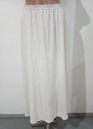 Длинная юбка из фактурного трикотажа