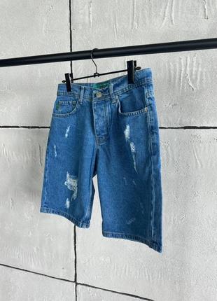Чоловічі джинсові шорти3 фото