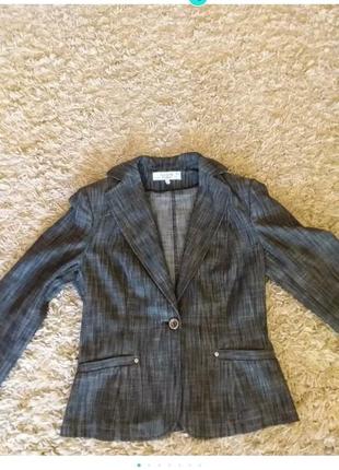Стильный серый женский пиджак1 фото