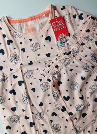 1-2 года летняя пижама для девочки домашний костюм футболка детские шорты трикотажные дом пляж отдых4 фото
