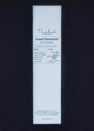 Легкий заспокійливий крем the lab by blanc doux green flavonoid 3.0 cream (50 мл)