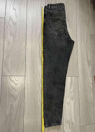 Черно-серые женские джинсы мом topshop xs\s4 фото