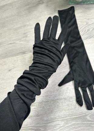 Длинные перчатки вечерние рукавички