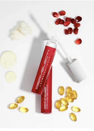 Розгладжуючий антивіковий плампер вольюмайзер блиск для губ dermelect smooth lip volumizer