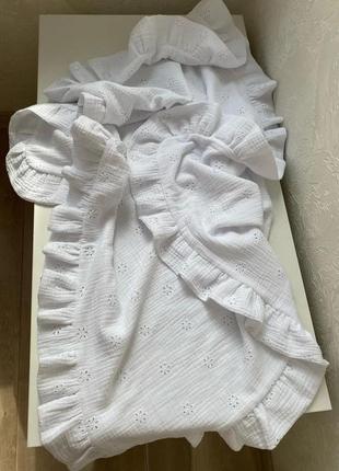 Муслінові пледи з вишивкою