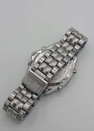 Винтажные коллекционные часы seiko chronograph sports 150 7t42-6a00 хронограф под ремонт2 фото
