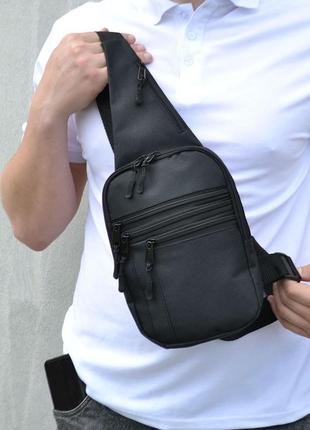 Качественная тактическая сумка с кобурой, мужская сумка черная из кордура мессенджер, тактический мессенджер