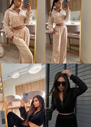 Хіт-продажу❗️спортивні велюрові костюми у великій палітрі кольорів2 фото