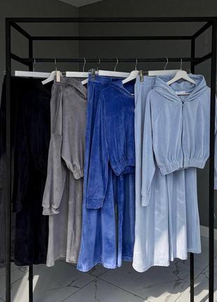 Хіт-продажу❗️спортивні велюрові костюми у великій палітрі кольорів10 фото