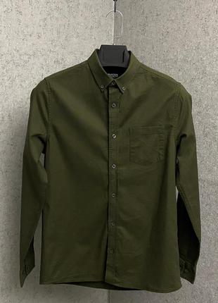 Зеленая рубашка от бренда burton