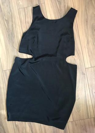 Плаття сукня чорна asos з вирізами по бокам2 фото