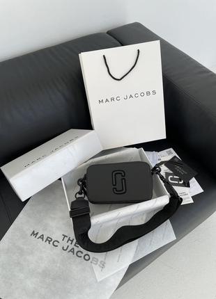 Женская сумка в стиле marc jacobs the snapshot total black.