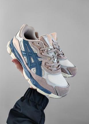 Кросівки asics gel nyc pink blue