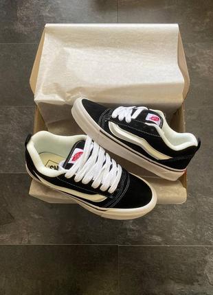 Кеди vans knu skool black white