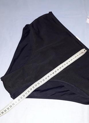 Низ от купальника женские плавки размер 46-48 / 14 черный бикини высокие3 фото