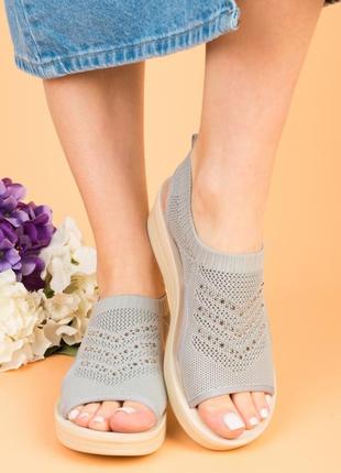 Жіночі літні сандаліі босоніжки сандалі текстиль