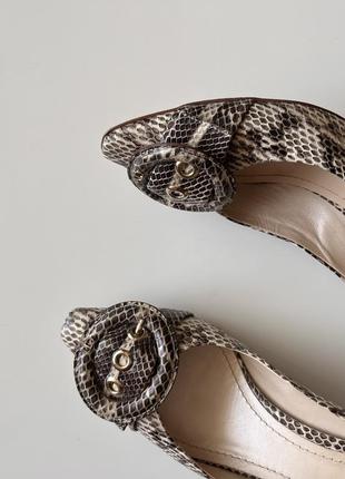 Туфлі christian dior snake skin leather6 фото