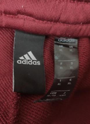 Брюки adidas спортивные красные бордовые с лампасами адидас джоггеры ройники xl брюки4 фото