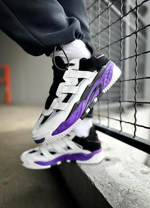 Мужские кроссовки adidas niteball white purple 41-42-43-44