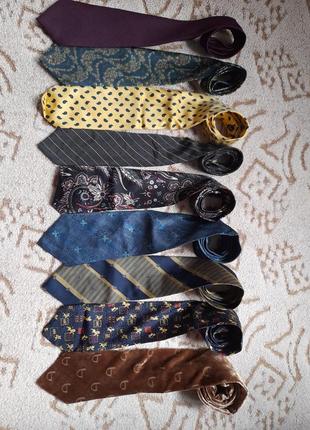 Итальянские фирменные галстуки из шелка