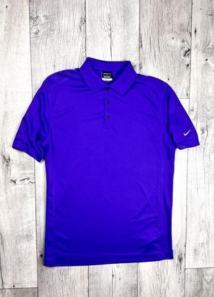 Nike dri-fit polo поло футболка l размер спортивная фиолетовая оригинал