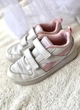 Кроссовки reebok royal prime 2 cloud white/ cloud white/pink glow кроссовки 34 размер