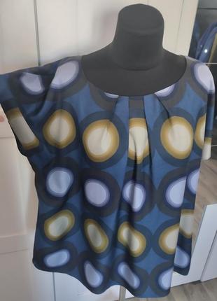 Летняя блуза шелк с вискозой, 44-46 европ