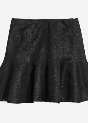 Брендова ошатна спідниця з блискучою ниткою h&m етикетка