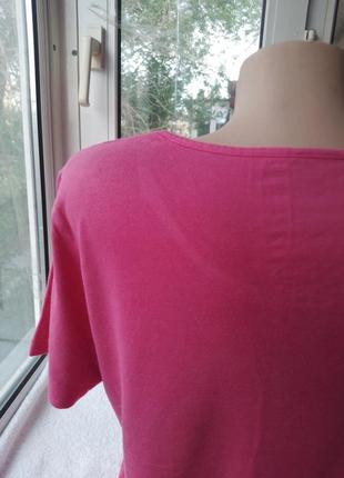 Вискозная трикотажная блуза блузка футболка8 фото