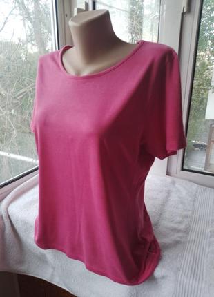 Вискозная трикотажная блуза блузка футболка6 фото