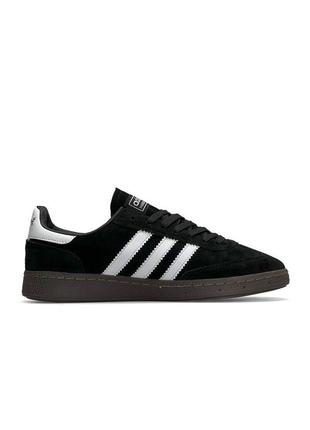 Adidas spezial black white brown1 фото