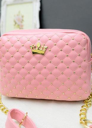 Розовая сумочка с короной