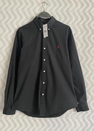 Polo ralph lauren чоловіча сорочка, мужская рубашка, черная рубашка