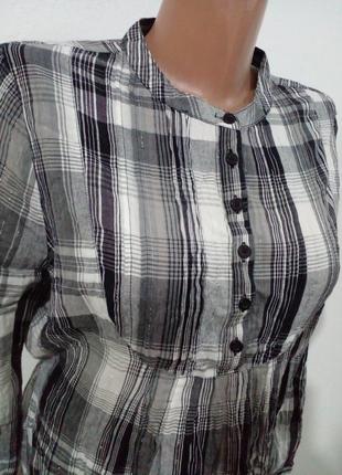 Натуральная блуза с люрексом2 фото