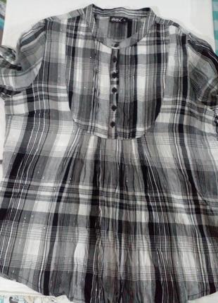 Натуральная блуза с люрексом5 фото
