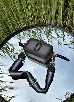 Жіноча сумка в стилі marc jacobs the snapshot summer graphite.