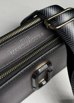 Женская сумка в стиле marc jacobs the snapsot summer graphite.8 фото
