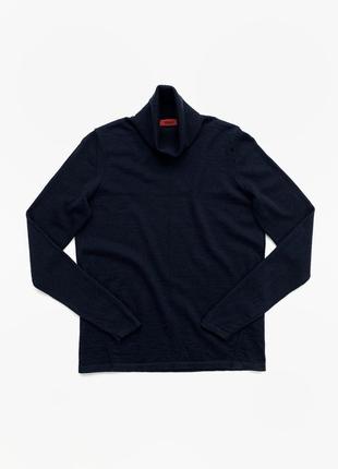 Женский гольф hugo boss navy women turt neck sweater