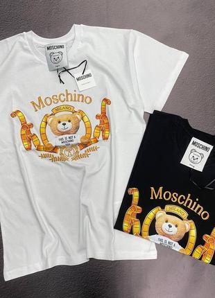 Мужская футболка moschino, купить выгодно, оригинальная футболка.
