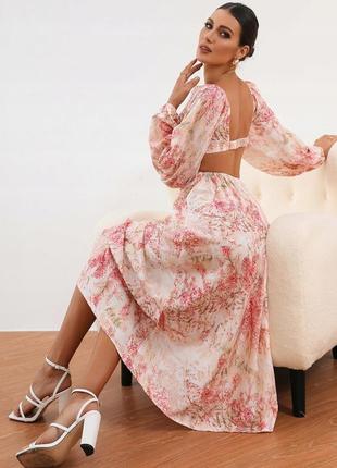 Сукня квіткова класична з рукавами кльош, 1500+ відгуків, єдиний екземпляр