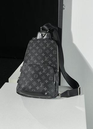 Louis vuitton avenue slingbag black/grey