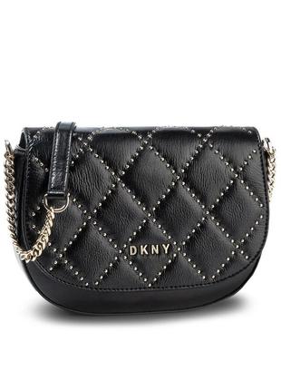 Сумка кроссбоди кожаная dkny sofia saddle crossbody leather r94euf86 оригинал