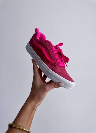 Жіночі кеди рожеві vans knu school pink