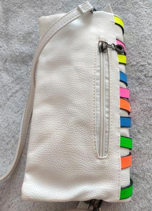 Сумка женская, сумочка на лето, белая, светлая8 фото