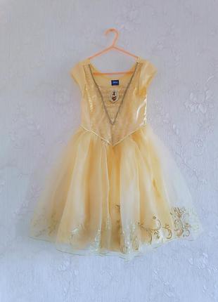 Карнавальна сукня принцеси бель на дівчинку 3-4 роки зріст 98-104 см фірма disney